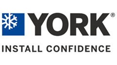 York logo York Install Confidence logo.