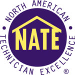 North American Technician Excellence award logo North American Technician Excellence (NATE) award logo.