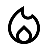 Heating flame icon.